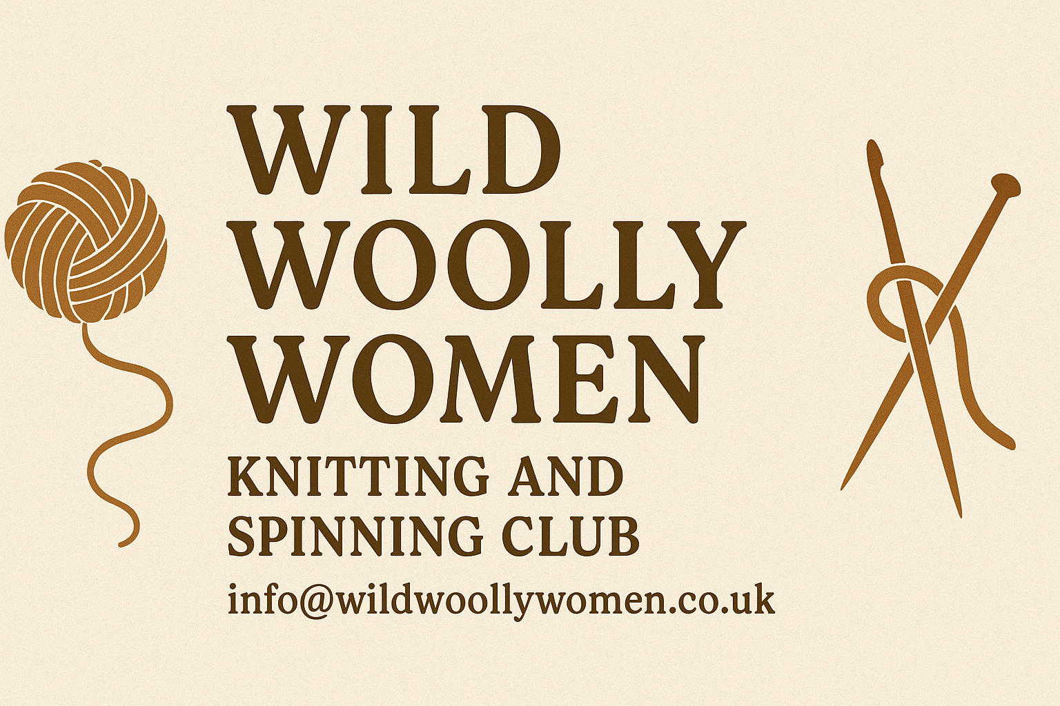 Wild Woolly Women Knitting and Spinning Group Banner